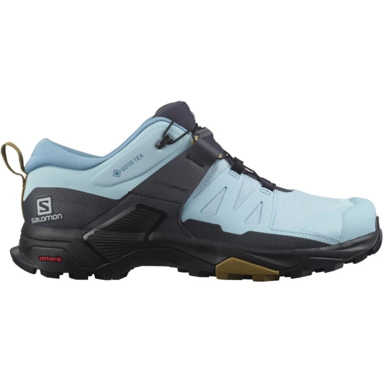 Light Blue / Black Salomon X Ultra 4 GTX Women\'s Hiking Shoes | IE GH6481